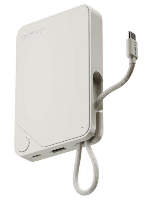 MOMAX 1-POWER X 10000mAh POWER BANK WITH BUILT-IN USB-C CABLE
