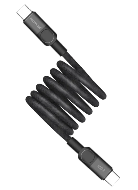 MOMAX MAG.LINK MAGNETIC USB-C TO USB-C CABLE 60W 1M