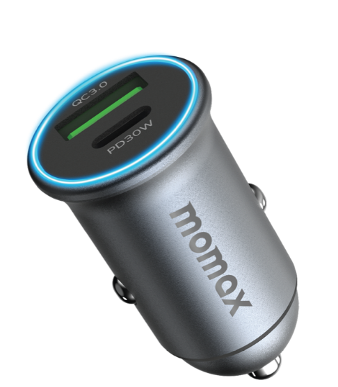 MOMAX MOVE 30W DUAL PORT CAR CHARGER