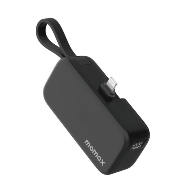 MOMAX 1-POWER MINI 5000mAh 3IN1 POWER BANK WITH LIGHTNING PLUG