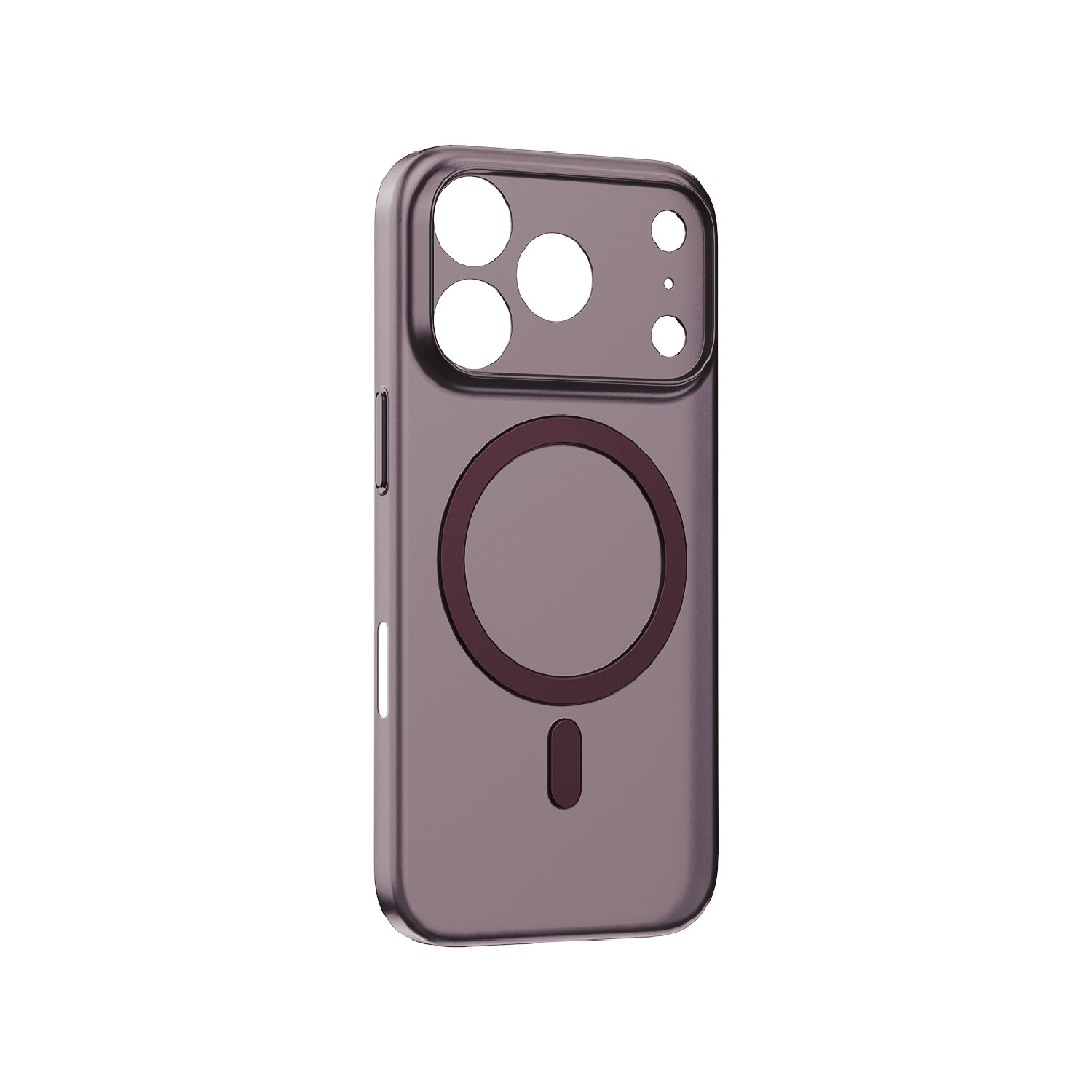 MOMAX SŌMA SLIM ULTRA-THIN MAGNETIC CASE IPHONE 18 PRO_TRANSPARENT DUSKY CHERRY