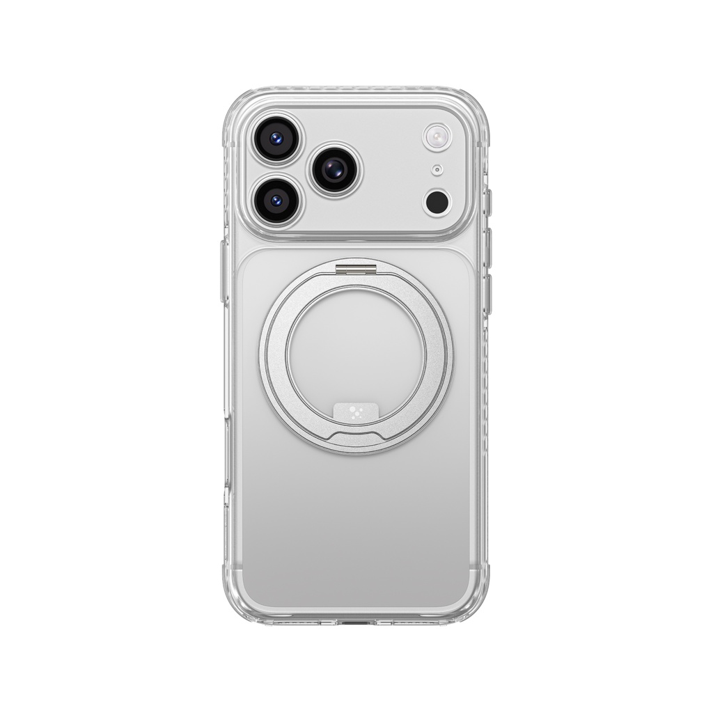 AT TITAN PRO MAG LENS SPIN CASE FOR IPHONE 18 PRO 6.3'' CLEAR