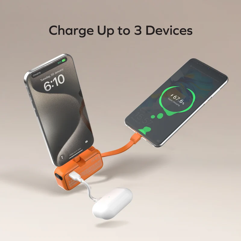 BUILT-IN MFI CABLE & DIGITAL DISPLAY